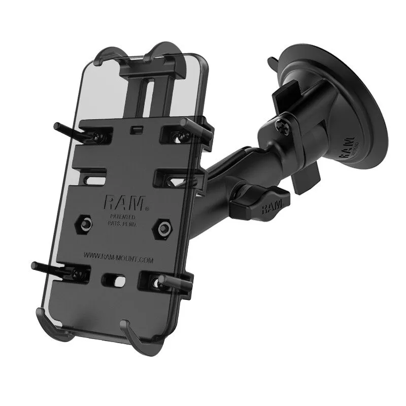 Вакуумная присоска RAM Mount Quick-Grip Top Clamping Hook Cradle With Suction Cu — фото лота 1