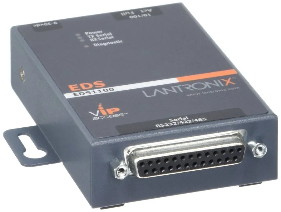 IIoT-устройство Lantronix Device Server EDS1100, 1 Port Secure RS232/422/485 Ser — фото лота 1