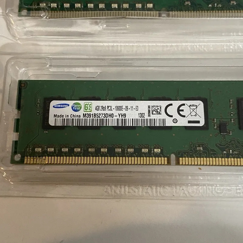 Модуль памяти 10X 4GB Samsung 4GB 2Rx8 PC3L-10600E DDR3 1333Mhz ECC Server RAM M — фото лота 2