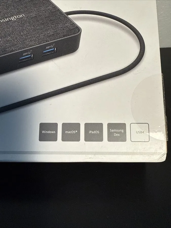 Док-станция Universal Docking Station Kensington MD120U4 Portable 4 Dock station — фото лота 2