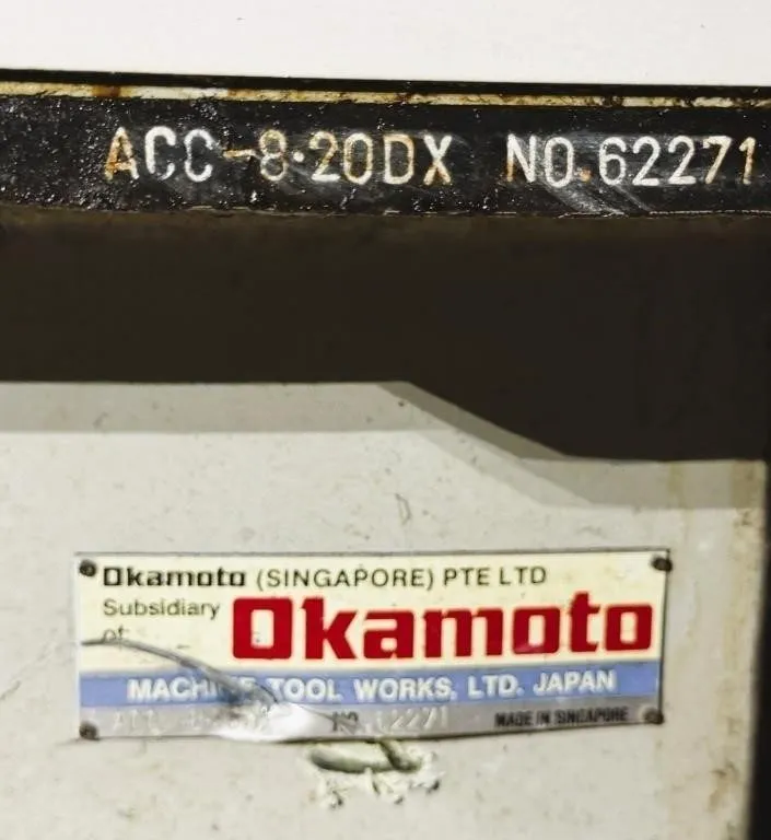 Оборудование ЧПУ OKAMOTO #ACC-8-20DX SURFACE GRINDER PARTS