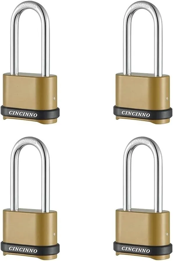 Такелажная скоба Combination Disc Padlock, (3/8" Shackle, Silver) 4-Digit Code L