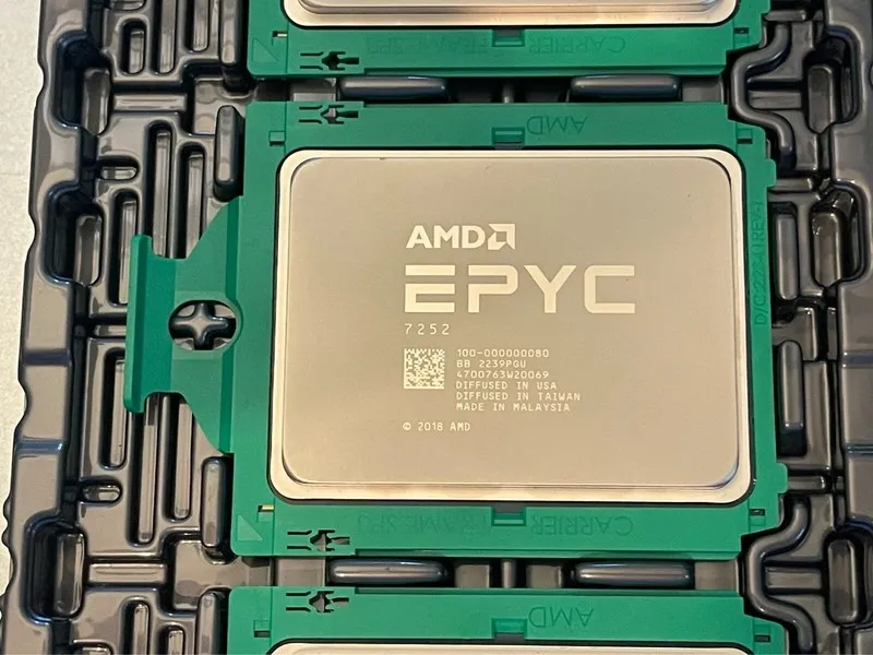 Сервер AMD EPYC 7252 CPU PROCESSOR 8 CORE 3.10GHz 64MB CACHE 120W Server sp3 DDR