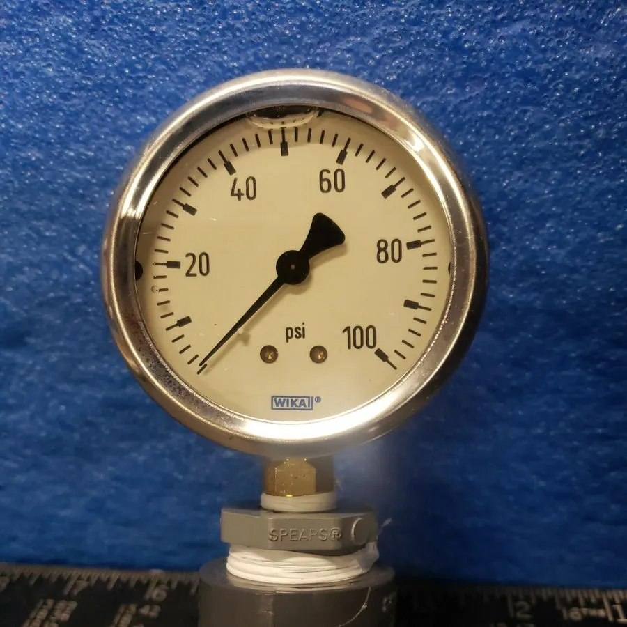 Трубопроводная арматура WIKA 0-100 PSI Gauge 2.5" Dia- New, mounted on Schedule  — фото лота 1