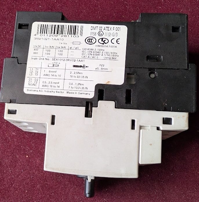 Автоматический выключатель SIEMENS 3RV1021-1AA10 Motor Protection Circuit Breake