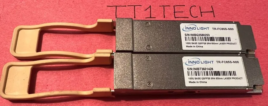 Трансивер InnoLight TR-FC85S-N00 100G BASE QSFP28 SR4 850nm Transceiver QSFP