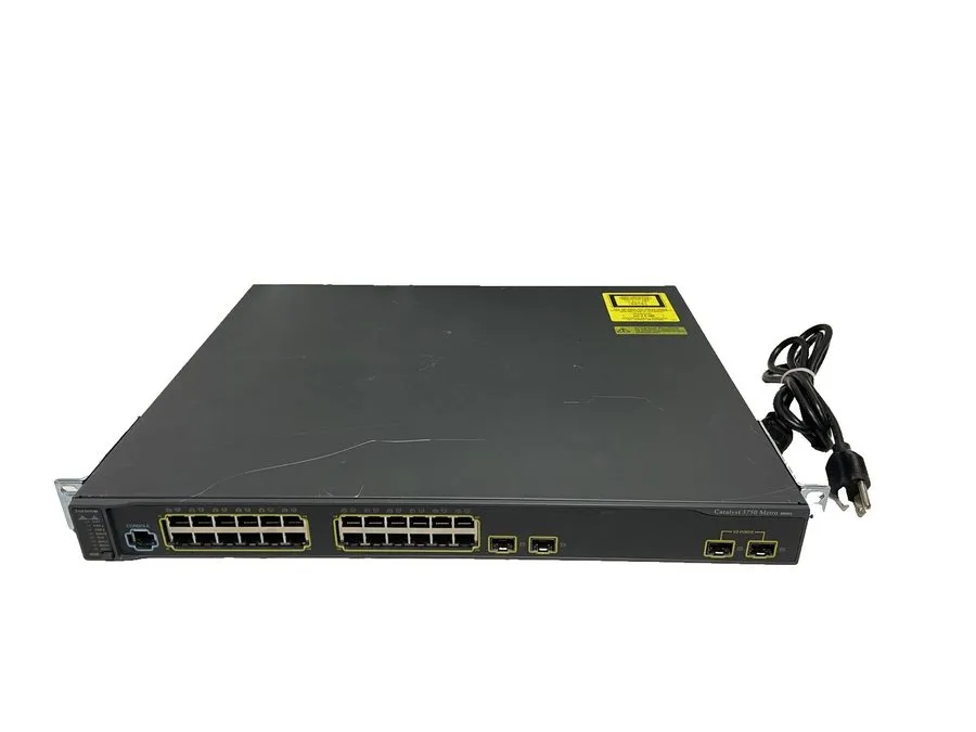 Коммутатор Cisco ME-C3750-24TE-M C3750 24 PORT WITH 2+2 sfp PORT SWITCH .90days