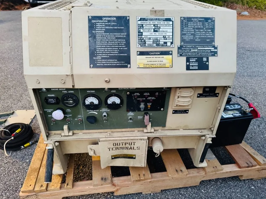 Дизель-генератор mep 831a Military 3 kW Fermont MEP-831A Diesel Yanmar Engine Ge
