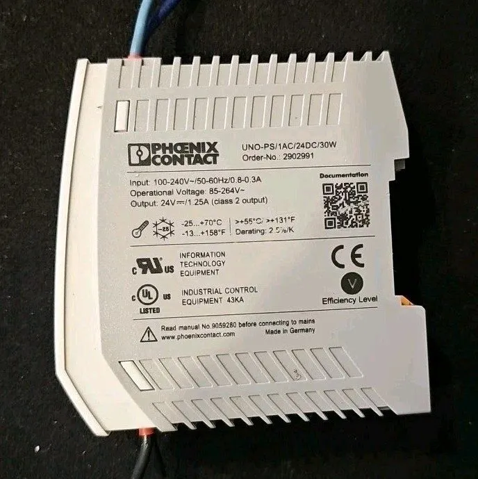 Блок питания Phoenix Contact 2902991 Power Supply, 100-240VAC In, 1.25A 24VDC Ou