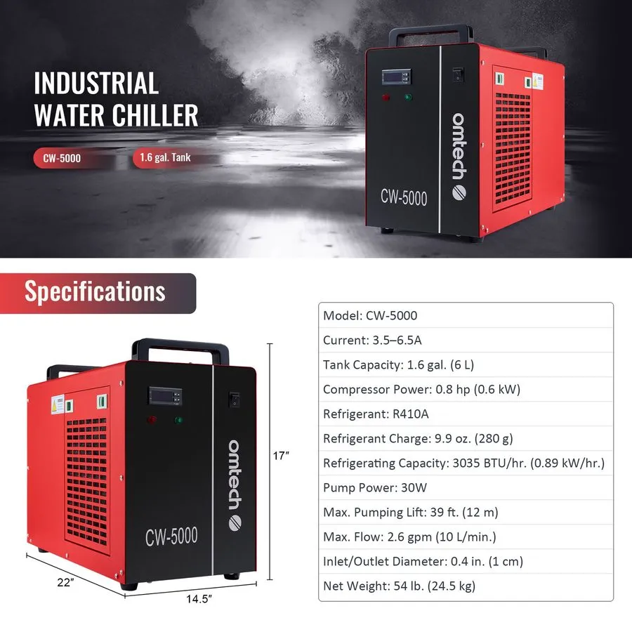 Чиллер CW-6000 Industrial Water Chiller