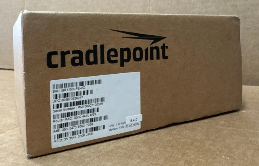 Маршрутизатор CRADLEPOINT IBR1150LPE-VZ 4G LTE ROUTER VERIZION