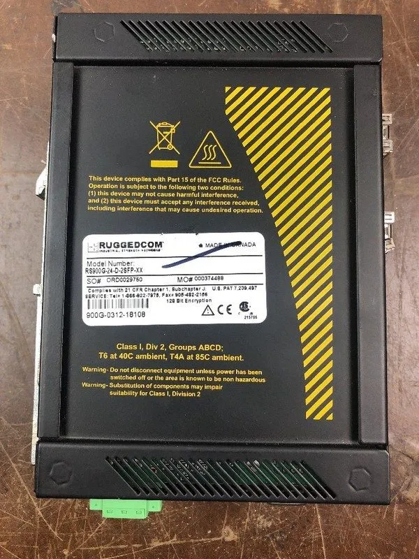 Коммутатор RUGGEDCOM RUGGED INDUSTRIAL NETWORK SWITCH RS900G RS900G-24-D-2SFP CL