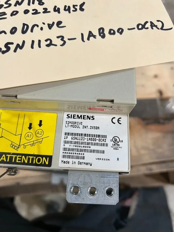 Сервоусилитель 6SN1123-1AB00-0CA2 Siemens SIMODRIVE 611 Module — фото лота 2