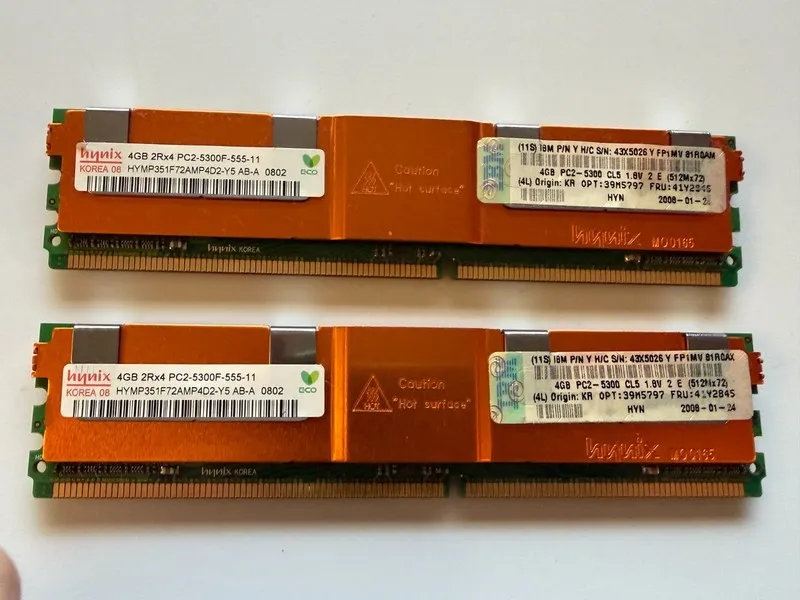 Модуль памяти Hynix 8GB PC2-5300F fully buffered DDR2 667Mhz ECC Server Memory R
