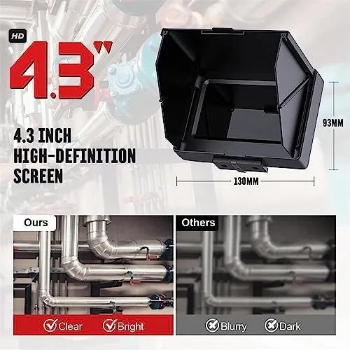 Камера для телеинспекции труб Sewer Camera 66ft/20m 4.3" Pipe Inspection Camera 