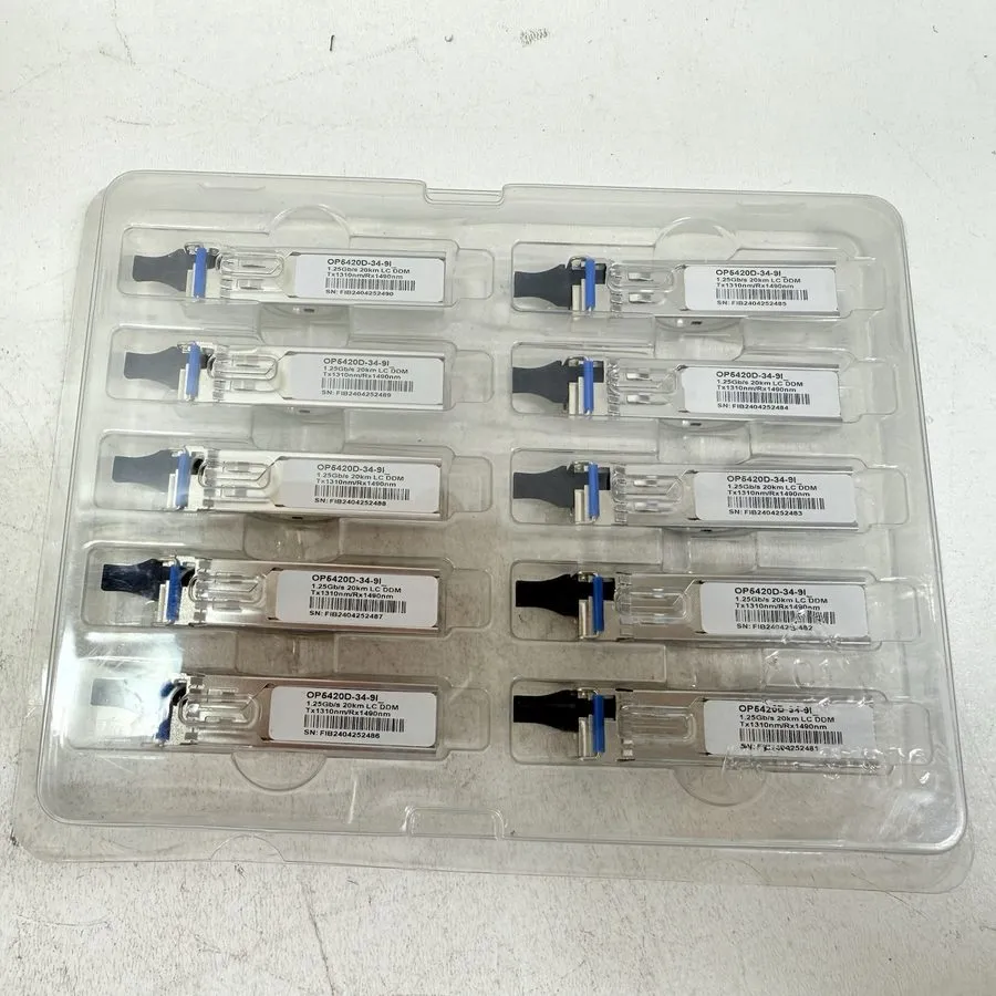 Трансивер 10 Pack Single LC Transceiver для Cisco, Ubiquti 1.25 Gb/s 1310nm/1490