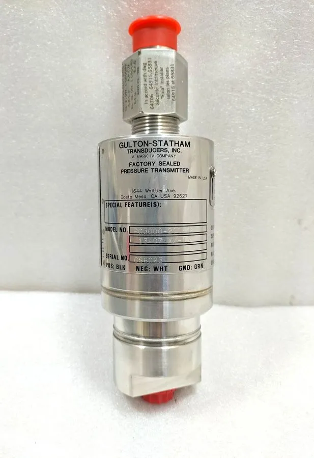 Датчик давления GULTON STATHAM PG3000-200-48-13-07-XX-13 PRESSURE TRANSMITTER RA