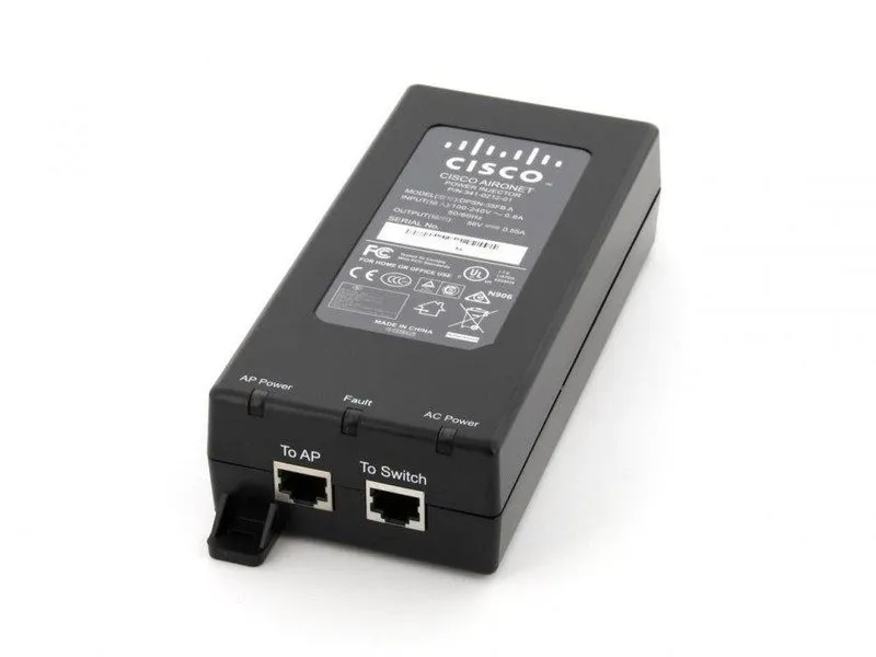 Точка доступа Wi-Fi PoE 56V Power Injector 802.3at для Cisco Aironet 1800 2800 3