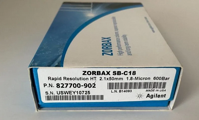 Хроматографическая колонка Agilent PN PL 880975-902 ZORBAX SB-C18 HPLC Column 4.