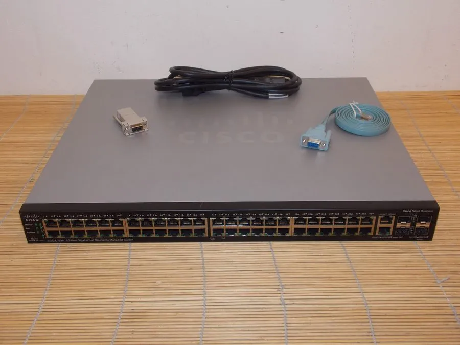 Коммутатор CISCO SG500-52P-K9 V04 52-Port Gigabit PoE Stackable Manage Switch