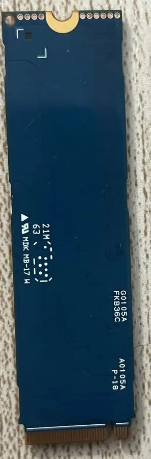 SSD-накопитель KIOXIA XG8 Series 512GB M.2 2280 NVMe PCIe Gen4.0 x4 SED SSD KXG8 — фото лота 1
