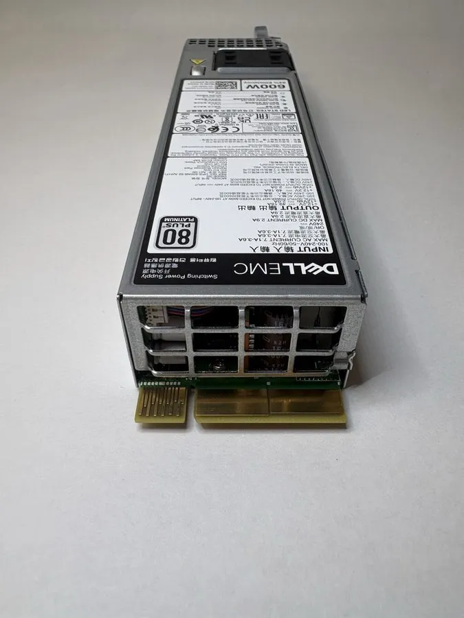 Блок питания DELL POWEREDGE R450 G15 600W PLATINUM PLUS 80 POWER SUPPLY 3THTT 03 — фото лота 2
