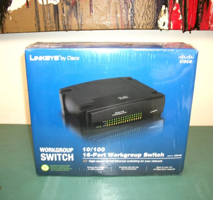 Коммутатор Linksys by Cisco 16-Port Workgroup 10/100 Switch Black EZXS16W