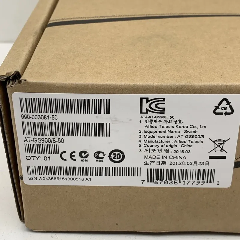 Коммутатор Allied Telesis AT-GS900/8 Unmanaged Gigabit Ethernet Switch 8-Port