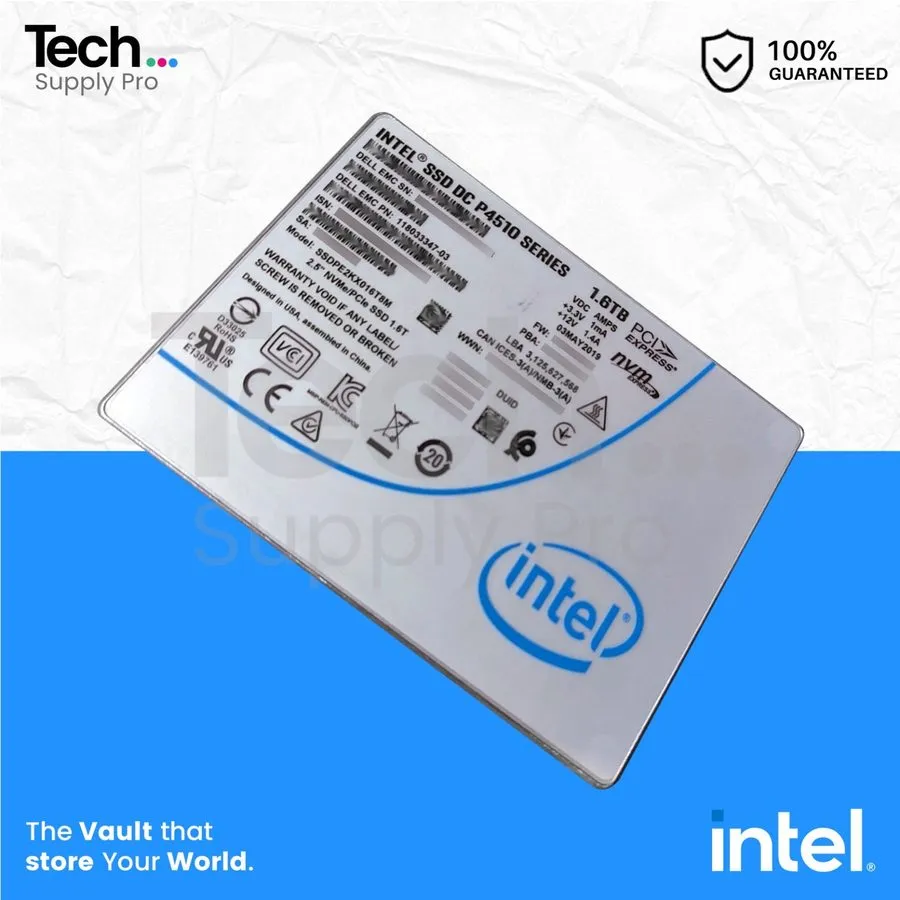 SSD-накопитель Intel SSDPE2KX016T8M 1.6TB NVMe PCIe U.2 Enterprise SSD 95% Healt