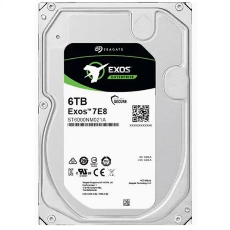 Жёсткий диск ST6000NM021A Exos 7E8 Seagate 6TB SATA 3.5" 7200RPM 256MB 6G 512e H