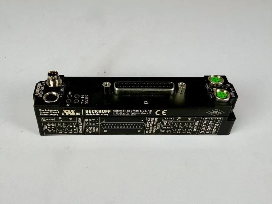 IIoT-устройство Beckhoff EP1018-0001 EtherCAT Box 8-Ch 24V DC DI M8 IP67