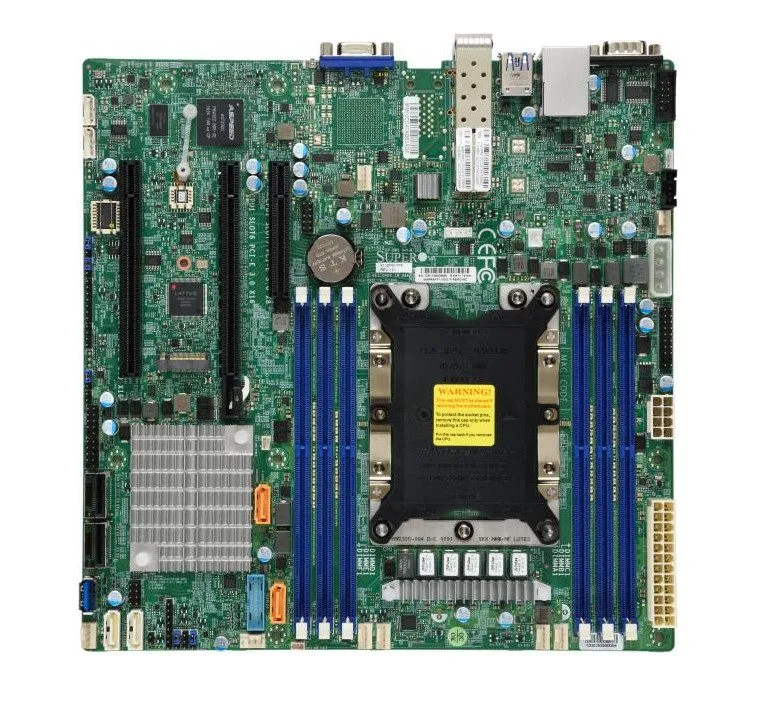 Сервер SuperMicro X11SPM-TPF MB Skylake-EP (LGA3647) SKT-P MAX 165W TDP+C622, 6x — фото лота 1