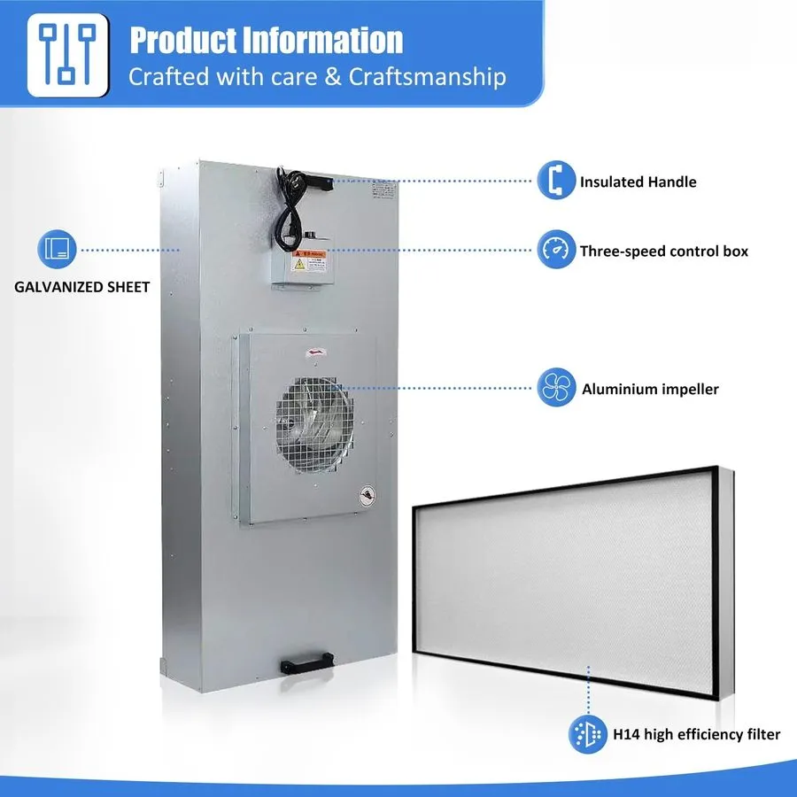 Ламинарный бокс HEPA H14-Filter Laminar Flow Hood Updated FanFilter Unit Include