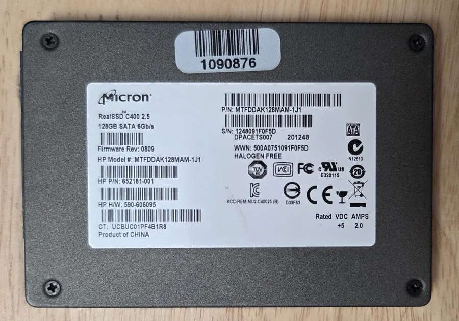 SSD-накопитель Micron RealSSD C400 MTFDDAK128MAM 2.5” 128GB SSD SATA 6 GB/s Hard