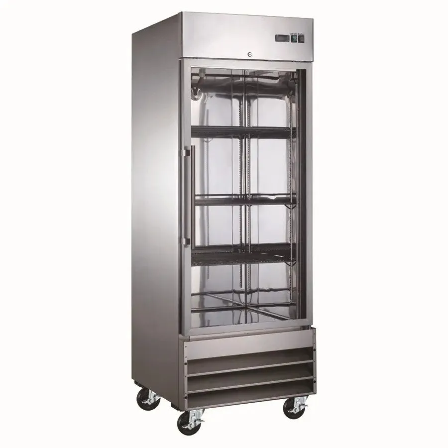 Морозильный шкаф Adcraft USFZ-1D-G U-Star 23 cu.ft. Reach-In Single Glass Door F — фото лота 1