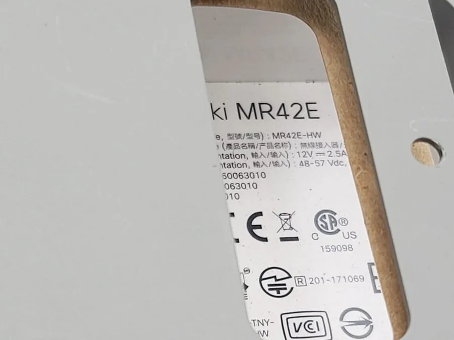 Точка доступа Wi-Fi Cisco Meraki MR42E-HW Dual-band, 802.11ac Wave 2 access poin