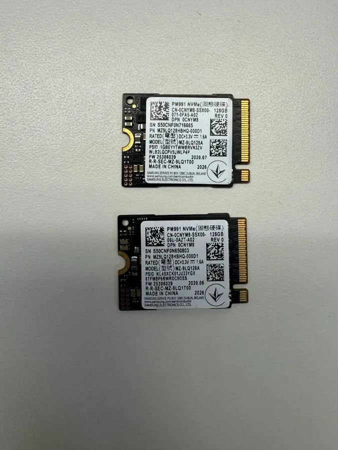 SSD-накопитель Lot of Samsung PM991 128GB M.2 2230 NVMe PCIe Gen3x4 SSD MZ9LQ128