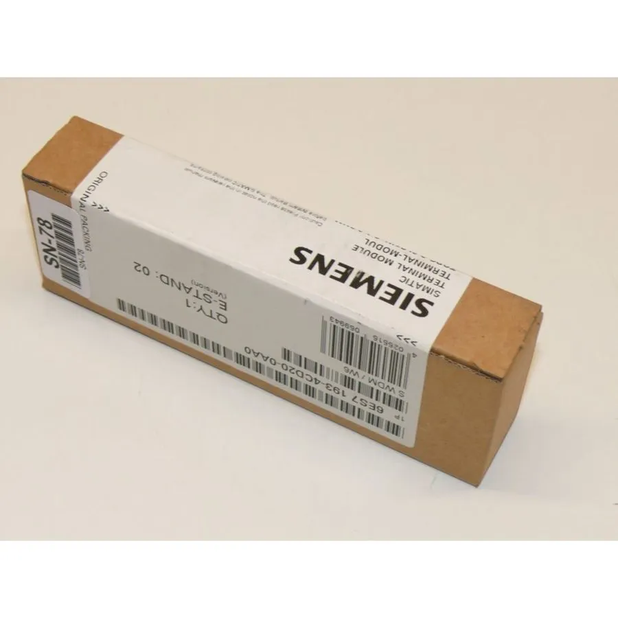 Модуль ввода-вывода Siemens 6ES7 193-4CD20-0AA0 SIMATIC ET200S Terminal Module