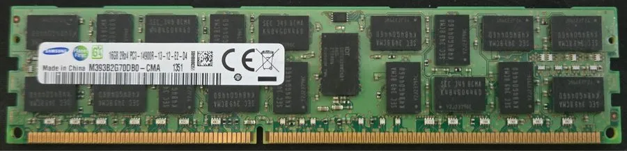 Модуль памяти Samsung 16GB 2Rx4 PC3-14000R ECC RAM — фото лота 1