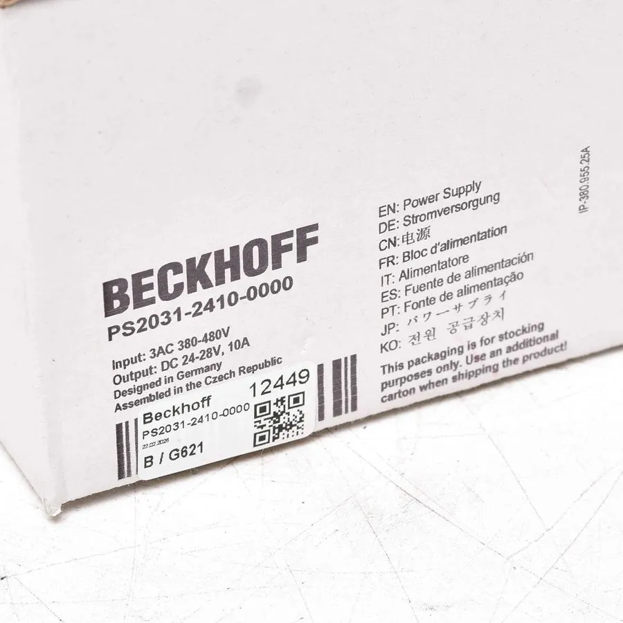 Блок питания Beckhoff Power Supply / 24-28V DC / 10A / PS2031-2410-0000 / BNIB