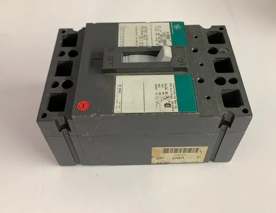 Автоматический выключатель THED124020 General Electric 20A 2P 480V 250VDC Bolt-O