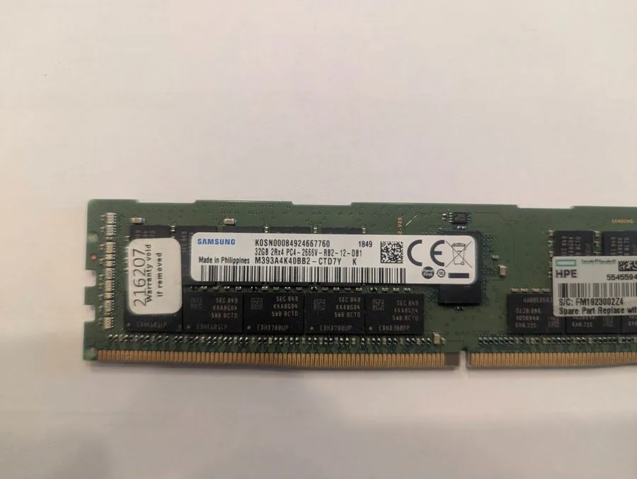 Модуль памяти HP 32GB DDR4-2666 RDIMM HPE Server Memory RAM
