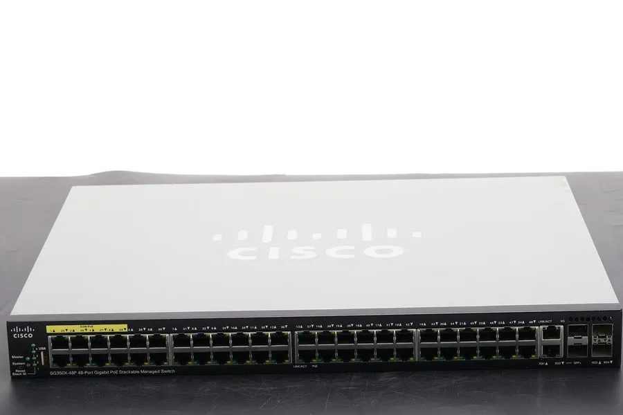 Коммутатор Cisco SG350X-48P 48-Port Gigabit PoE+ Stackable Managed Switch