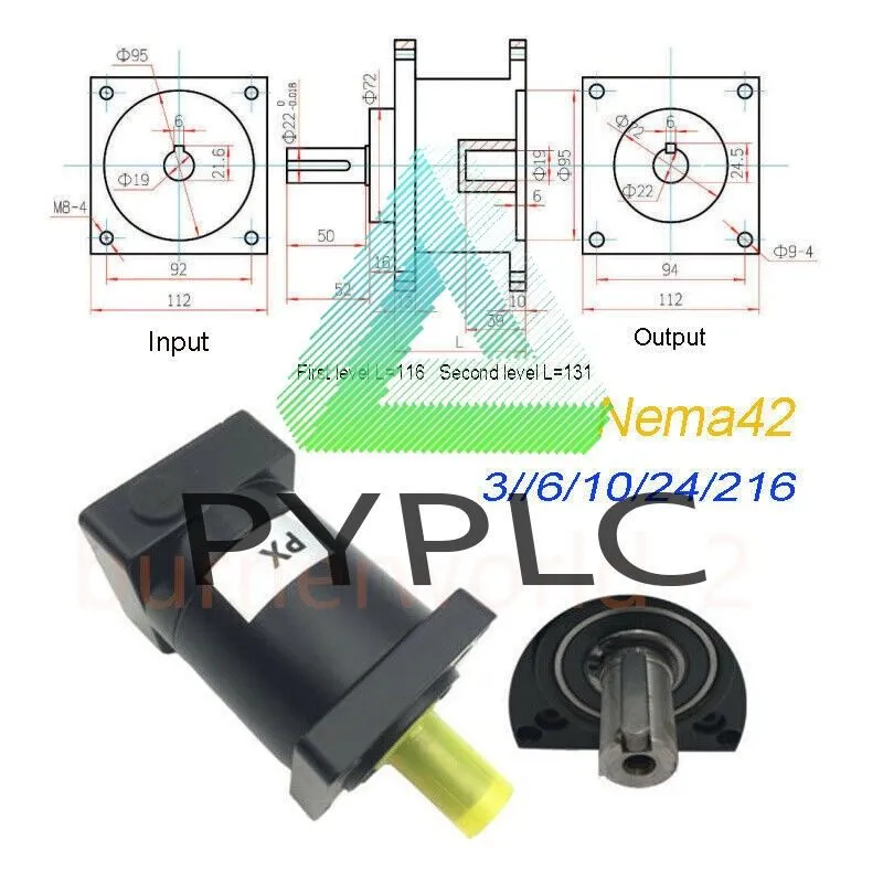 Серводвигатель Nema42 Planetary Gearbox Gear Head