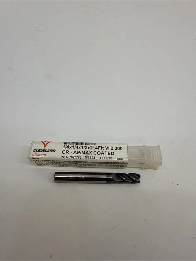 Режущий инструмент Cleveland C80310 4-Flute Ball Nose Gp End Mill Ctd Cem-De-4B- — фото лота 2