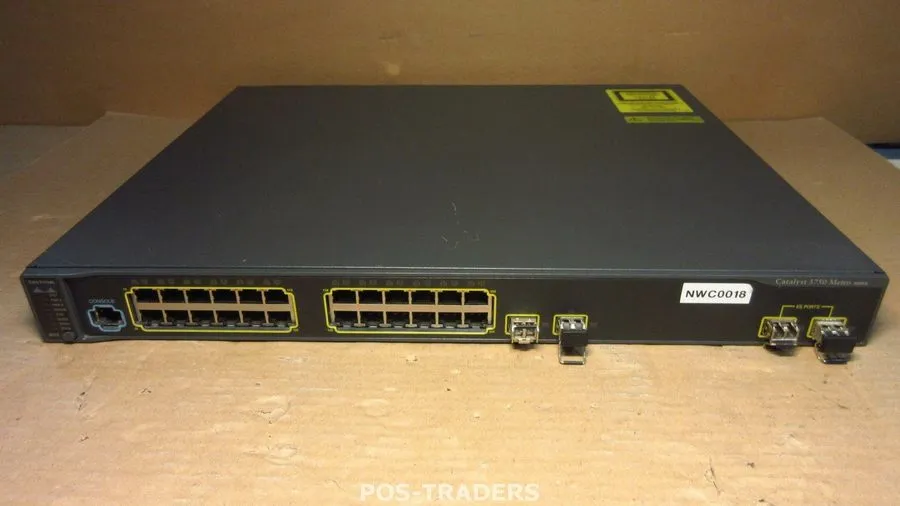 Коммутатор Cisco ME-C3750-24TE-M C3750 24 PORT WITH 2+2 sfp PORT SWITCH .90days