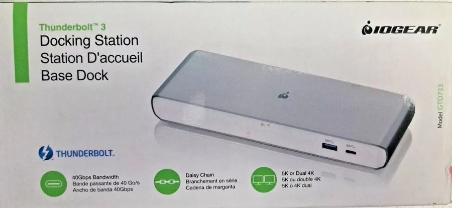 Док-станция IOGEAR Thunderbolt 3 Quantum Docking Station (gtd733)