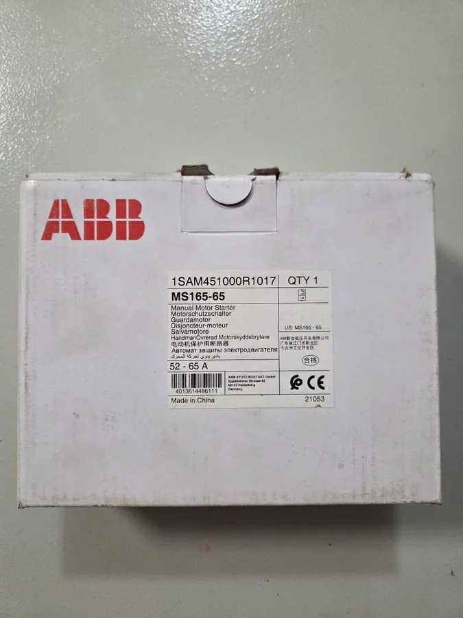 Автоматический выключатель ABB MS165-65 52-65A 1SAM451000R1017 Motor Protection