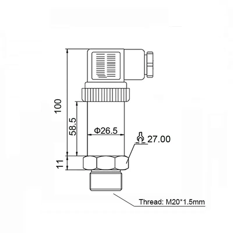 Датчик давления Pressure Transmitter 4-20mA 0-50mbar to 1000mbar 24VDC High Accu