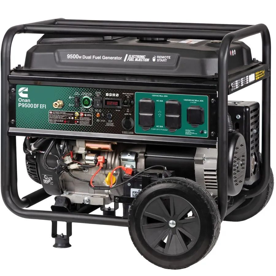 Генератор Cummins Onan P9500DF 9500 Watt Dual Fuel EFI Portable Generator Gas LP